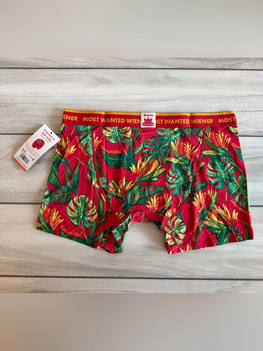 Shinesty Ball Hammock Boxer Fly The Weiner In Paradise Red XL NWT IN PACKAGE